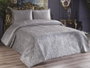 L'essentiel linge de maison Juego de Colcha Velica Gris